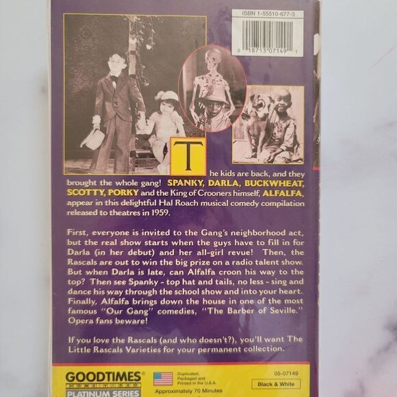 Classics vhs video cassette bundle Little Rascals Varieties Its A Wonderful Life - Picture 2 of 7